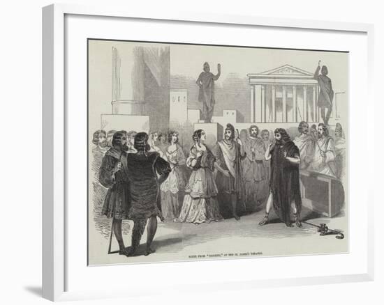 Scene from Diogene, at the St James's Theatre-null-Framed Giclee Print