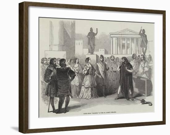 Scene from Diogene, at the St James's Theatre-null-Framed Giclee Print