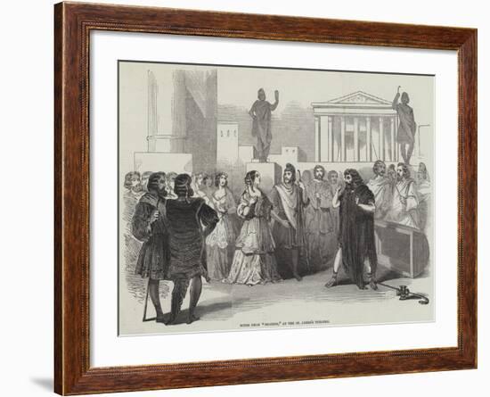 Scene from Diogene, at the St James's Theatre-null-Framed Giclee Print