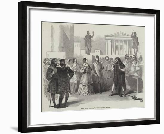 Scene from Diogene, at the St James's Theatre-null-Framed Giclee Print