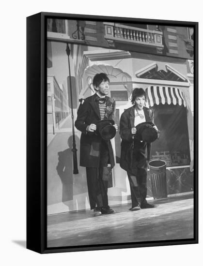 Scene from Film "Easter Parade," with Fred Astair and Judy Garland, Both Dressed as Hoboes-Allan Grant-Framed Premier Image Canvas