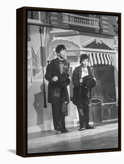 Scene from Film "Easter Parade," with Fred Astair and Judy Garland, Both Dressed as Hoboes-Allan Grant-Framed Premier Image Canvas