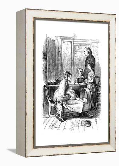 Scene from Framley Parsonage by Anthony Trollope, 1860-John Everett Millais-Framed Premier Image Canvas