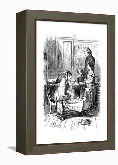 Scene from Framley Parsonage by Anthony Trollope, 1860-John Everett Millais-Framed Premier Image Canvas