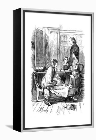 Scene from Framley Parsonage by Anthony Trollope, 1860-John Everett Millais-Framed Premier Image Canvas