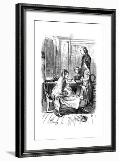 Scene from Framley Parsonage by Anthony Trollope, 1860-John Everett Millais-Framed Giclee Print