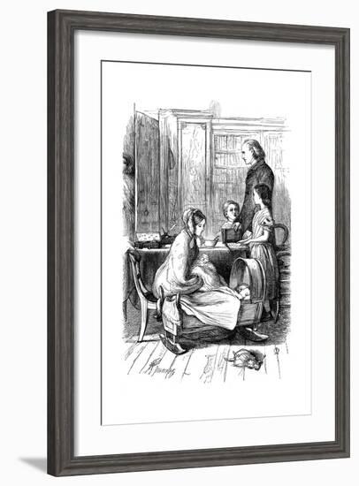 Scene from Framley Parsonage by Anthony Trollope, 1860-John Everett Millais-Framed Giclee Print
