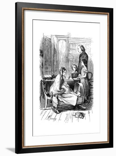 Scene from Framley Parsonage by Anthony Trollope, 1860-John Everett Millais-Framed Giclee Print