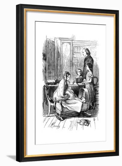 Scene from Framley Parsonage by Anthony Trollope, 1860-John Everett Millais-Framed Giclee Print