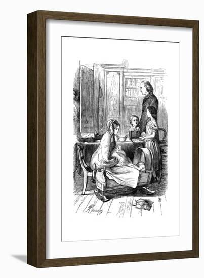 Scene from Framley Parsonage by Anthony Trollope, 1860-John Everett Millais-Framed Giclee Print