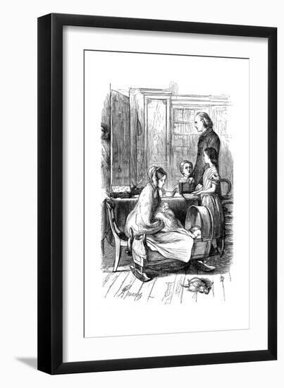 Scene from Framley Parsonage by Anthony Trollope, 1860-John Everett Millais-Framed Giclee Print