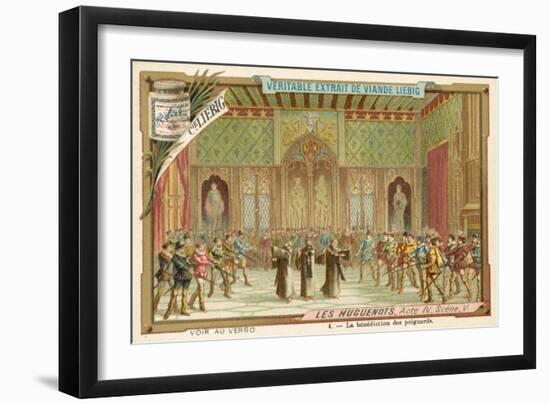 Scene from Giacomo Meyerbeer's Opera Les Huguenots-null-Framed Giclee Print