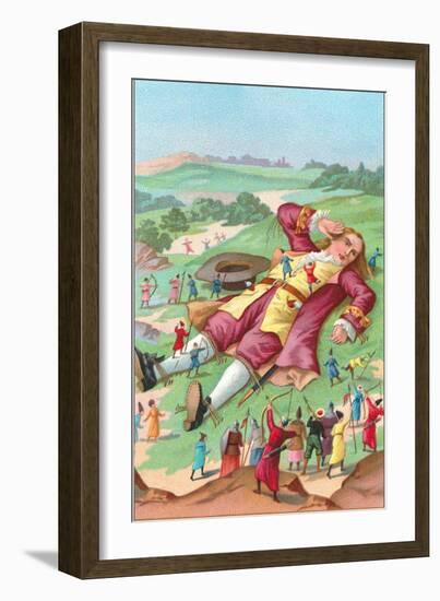 Scene from Gulliver's Travels-null-Framed Art Print