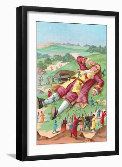Scene from Gulliver's Travels-null-Framed Art Print