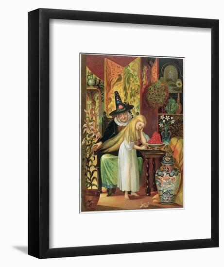 Scene from Hans Christian Andersen's fairy tale, The Snow Queen, 1872-Unknown-Framed Giclee Print
