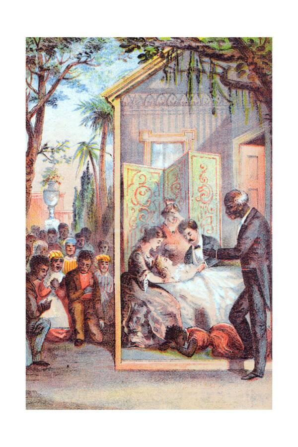 Scene From Harriet Beecher Stowe S Uncle Tom S Cabin C1870