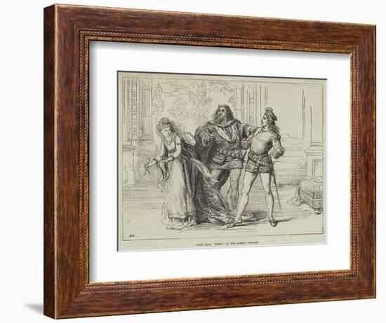 Scene from Hinko, at the Queen's Theatre-David Henry Friston-Framed Giclee Print