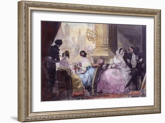 Scene from in Summer in Paris by Jules Janin, 1844-Eugène Boudin-Framed Giclee Print