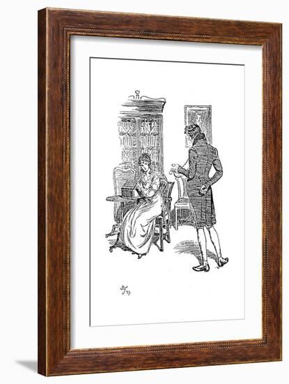 Scene from Jane Austen's Persuasion, 1897-Hugh Thomson-Framed Giclee Print