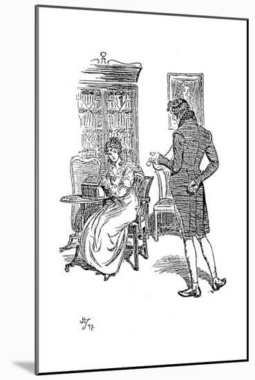 Scene from Jane Austen's Persuasion, 1897-Hugh Thomson-Mounted Giclee Print