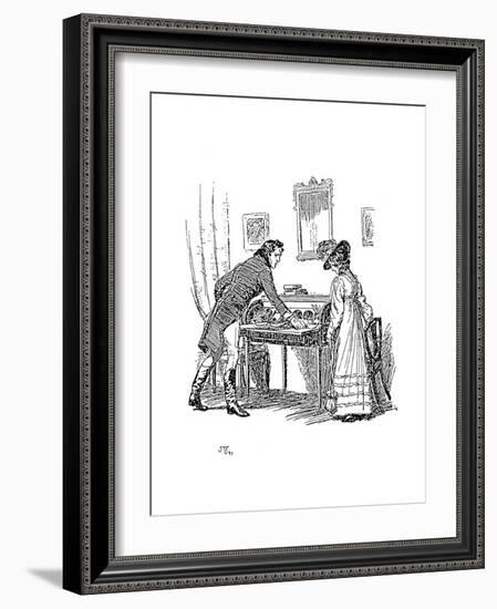 Scene from Jane Austen's Persuasion, 1897-Hugh Thomson-Framed Giclee Print