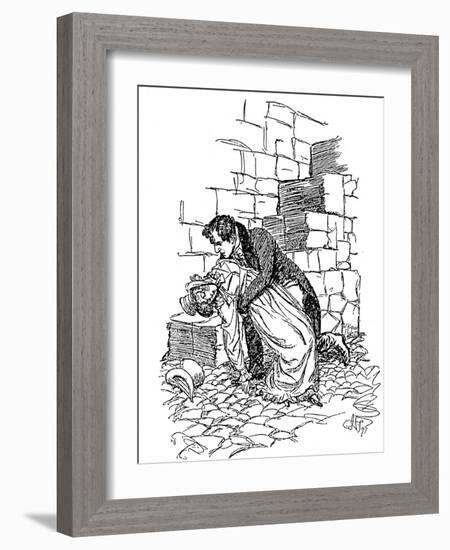 Scene from Jane Austen's Persuasion, 1897-Hugh Thomson-Framed Giclee Print