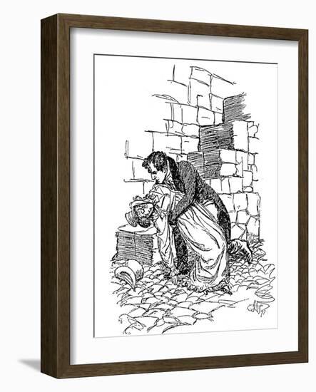 Scene from Jane Austen's Persuasion, 1897-Hugh Thomson-Framed Giclee Print