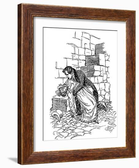 Scene from Jane Austen's Persuasion, 1897-Hugh Thomson-Framed Giclee Print