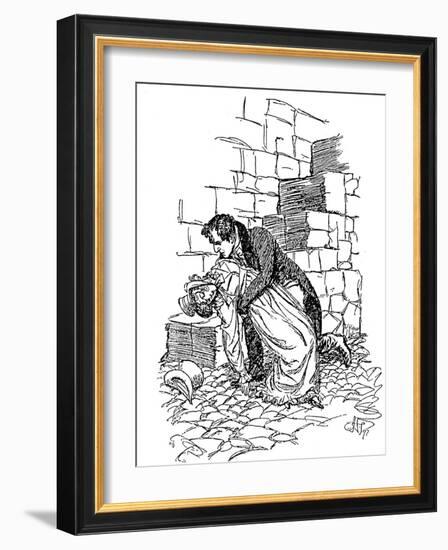 Scene from Jane Austen's Persuasion, 1897-Hugh Thomson-Framed Giclee Print