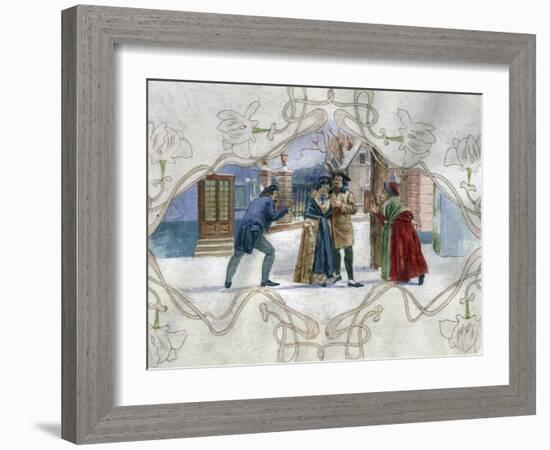 Scene from La Boheme, Opera-Giacomo Puccini-Framed Giclee Print