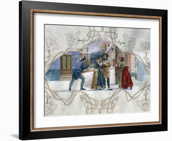 Scene from La Boheme, Opera-Giacomo Puccini-Framed Giclee Print