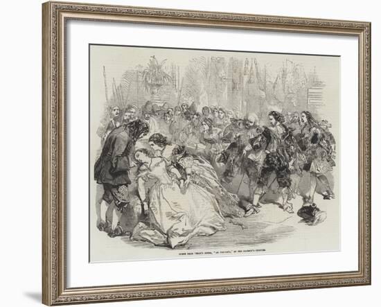 Scene from 'La Traviata' at Her Majesty's Theatre, 1856-null-Framed Giclee Print