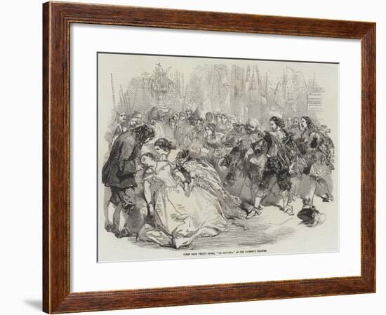 Scene from 'La Traviata' at Her Majesty's Theatre, 1856-null-Framed Giclee Print