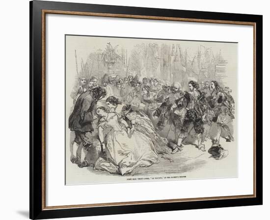 Scene from 'La Traviata' at Her Majesty's Theatre, 1856-null-Framed Giclee Print