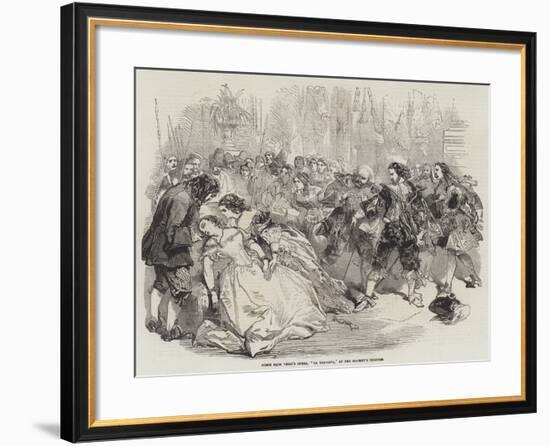 Scene from 'La Traviata' at Her Majesty's Theatre, 1856-null-Framed Giclee Print