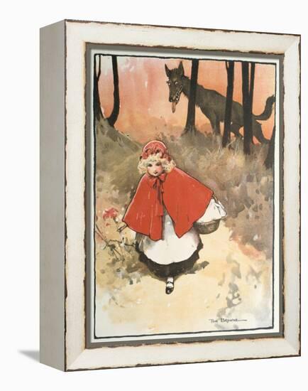 Scene from Little Red Riding Hood, 1900-Tom Browne-Framed Premier Image Canvas