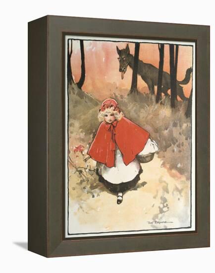 Scene from Little Red Riding Hood, 1900-Tom Browne-Framed Premier Image Canvas