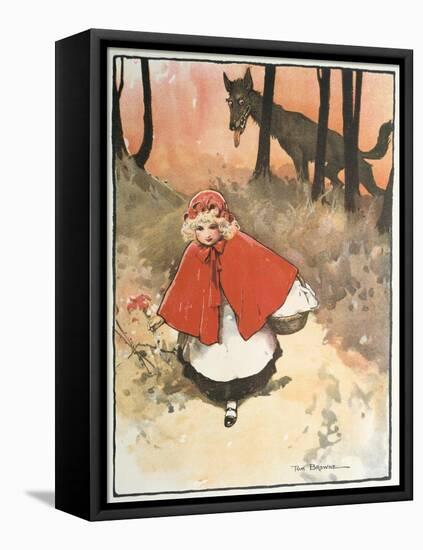 Scene from Little Red Riding Hood, 1900-Tom Browne-Framed Premier Image Canvas