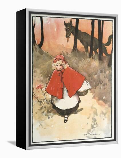 Scene from Little Red Riding Hood, 1900-Tom Browne-Framed Premier Image Canvas