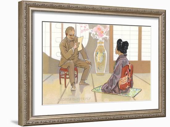 Scene from Madame Butterfly-null-Framed Art Print