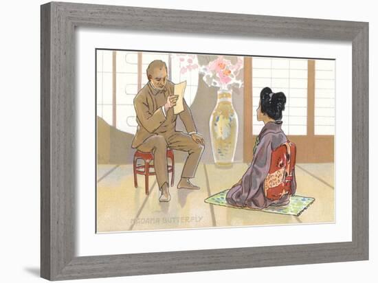 Scene from Madame Butterfly-null-Framed Art Print