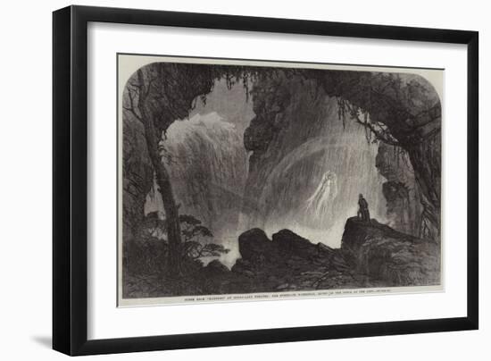 Scene from Manfred, at Drury-Lane Theatre, the Steinbach Waterfall, Haunt of the Witch of the Alps-null-Framed Giclee Print