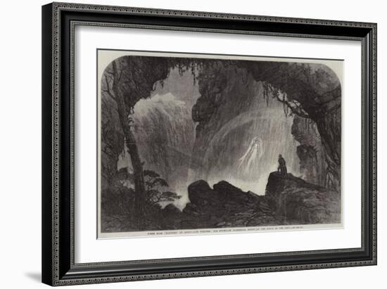 Scene from Manfred, at Drury-Lane Theatre, the Steinbach Waterfall, Haunt of the Witch of the Alps-null-Framed Giclee Print