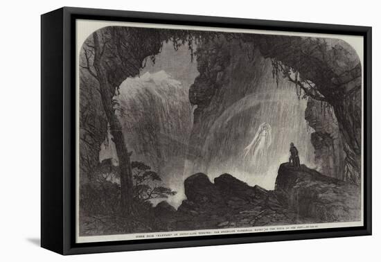 Scene from Manfred, at Drury-Lane Theatre, the Steinbach Waterfall, Haunt of the Witch of the Alps-null-Framed Premier Image Canvas