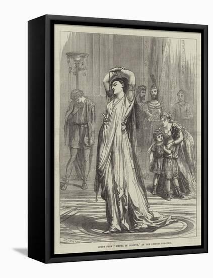 Scene from Medea in Corinth, at the Lyceum Theatre-David Henry Friston-Framed Premier Image Canvas