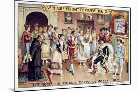 Scene from Mozart's Opera the Marriage of Figaro, 1786-null-Mounted Giclee Print