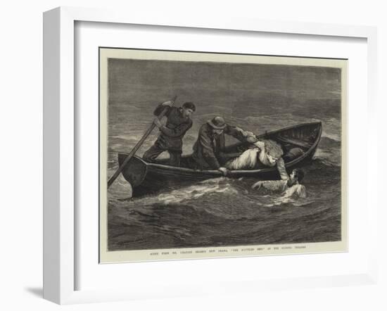 Scene from Mr Charles Reade's New Drama, The Scuttled Ship, at the Olympic Theatre-Arthur Hopkins-Framed Giclee Print