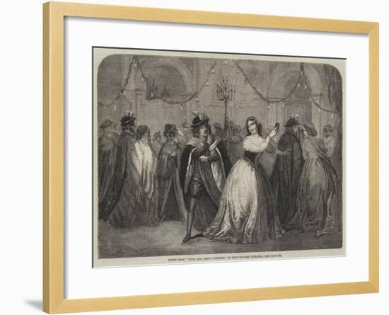 Scene from Much Ado About Nothing, at the Princess' Theatre-null-Framed Giclee Print