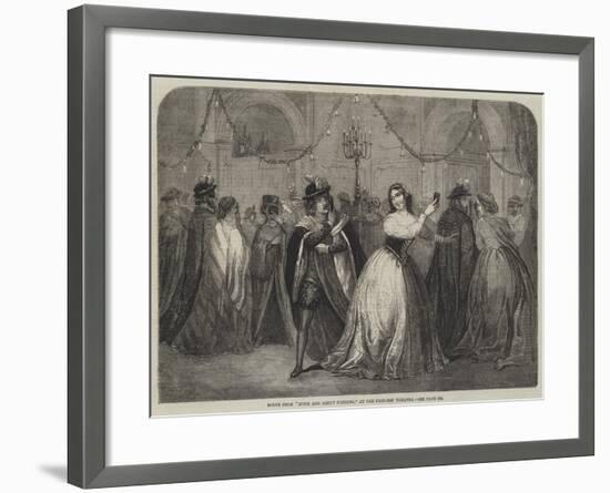 Scene from Much Ado About Nothing, at the Princess' Theatre-null-Framed Giclee Print