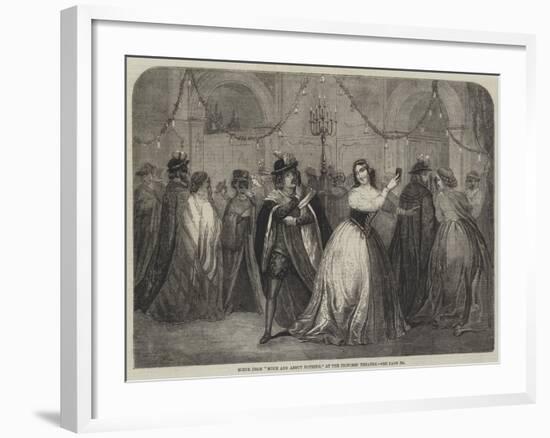 Scene from Much Ado About Nothing, at the Princess' Theatre-null-Framed Giclee Print